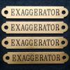  HALTER PLATE XLARGE Solid Brass Custom Engraved Horse ID Name Tag .032"
