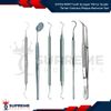 6 PCS RDM Tooth Scraper Mirror Scaler Tartar Calculus Plaque Remover Set