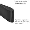 sourcing map Black Magnetic Strip Rubber Magnet for Crafts