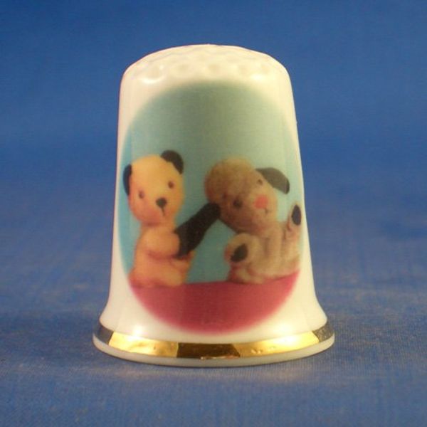 Birchcroft Porcelain China Collectable Thimble - Sooty and Sweep
