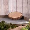 Rustic Tree Slice Christmas Wedding Table Decoration