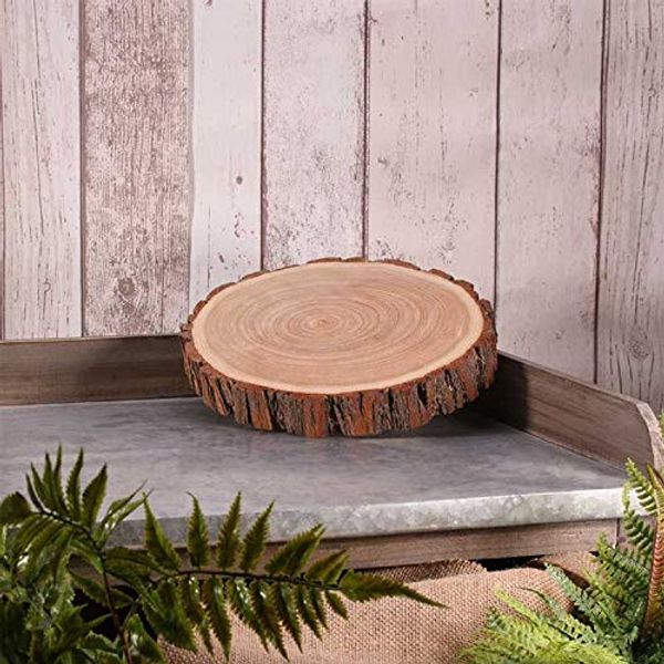 Rustic Tree Slice Christmas Wedding Table Decoration