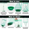 4PCS Ranch Fly Trap Bag Reusable Catcher Killer Cage Net Pest Bug Hanging Catch