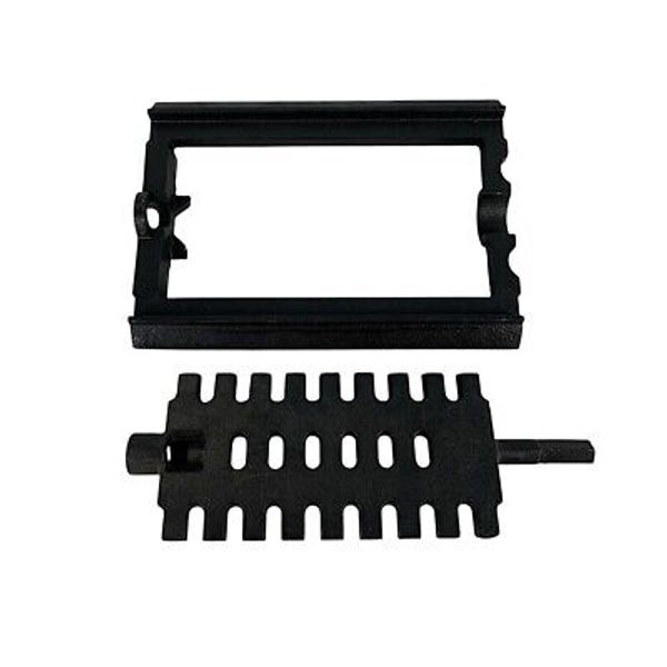 USSC Ashley, Johnson, Vogelzang Cast Iron Shaker Grate + Frame, 40256 + 40257