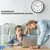 Silent Wall Clock - 12" Non Ticking Quartz Black Wall Clocks- Simple Design