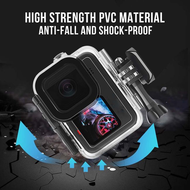 Waterproof Housing Case For Gopro Hero 10 9 Black Protection Diving  Protective Underwater Cover Filter For Go Pro 9 Accessories