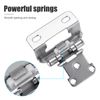 20Pc 1/2" Overlay Semi Partial Wrap Kitchen Cabinet Hinges Self Closing w/Screws