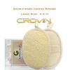 CROVIN Exfoliating Loofah Sponge Pads 4x6 Natural Luffa Material Sponge for Women, Health for Bath Shower and Spa ( Pack of 4)