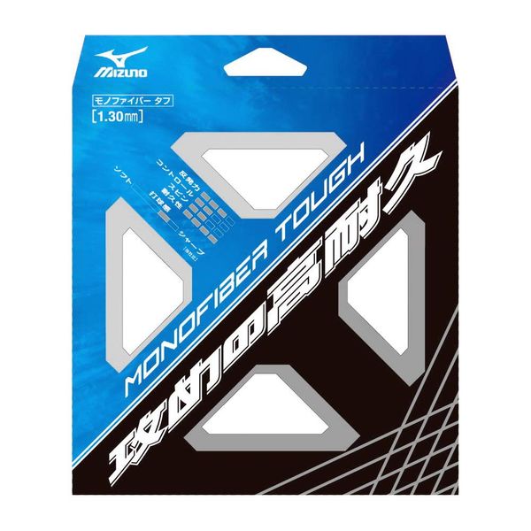 Mizuno 63JGN50101 Soft Tennis String MONOFIBER TOUGH 01: White