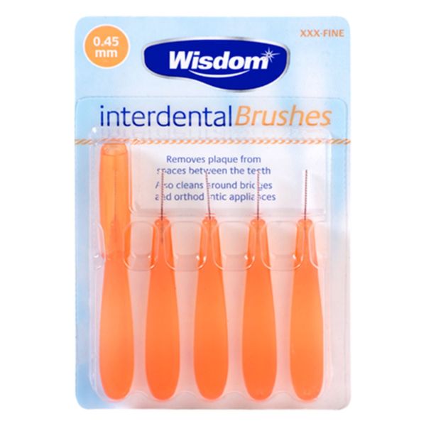 WISDOM INTERDENTAL Brushes Orange 0.45MM