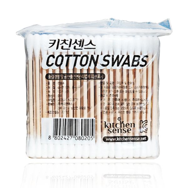 Korean Peninsula Wire Mesh Natural Cotton Swab 100P Cotton Swab