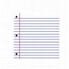 2 part Notebook Paper Print Stencil - Reusable Cookie and Airbrush Stencil for Decorating