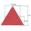 pa-man KC-205 Triangular Reflector, Red for Trailers, Attached, ECE Certified,