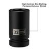 10PCS 1" Drive Deep Impact Socket Set Metric CR-MO 21,22,24,27,30