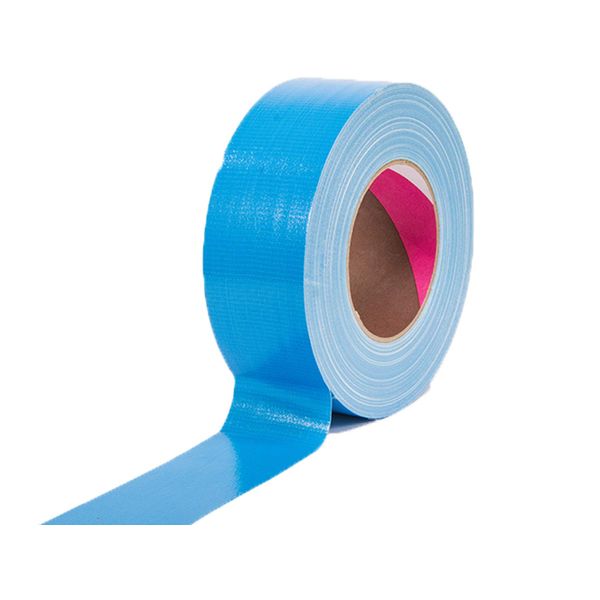 Profi Gewebeklebeband Klebeband für Bühnenbau Tape Gewebeband Verlegerklebeband - Blau, 5cm x 50m, Matt, Wasserfest, Beschriftbar, Rückstandsfrei Abziehbar