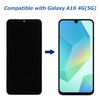 Vvsialeek New LCD Touch Screen Digitizer Assembly for SAM S16 BKDS [6.2 inch] with Technical Repair Tools Kit- Fingerprint Function