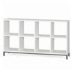 8 Cube Display Stand Organizer White Cubby Shelving Bookcase Vinyl Room Storage
