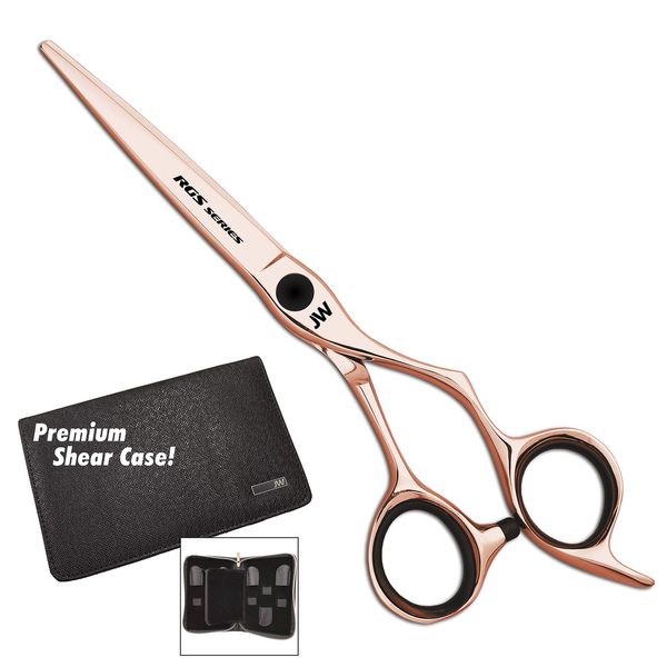 JW RGS - Rose Gold Titanium Finish Hair Shear (5.75 Inches)