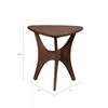Side Table Brown Triangle End Table for Living Room Home Small Side Table Wood