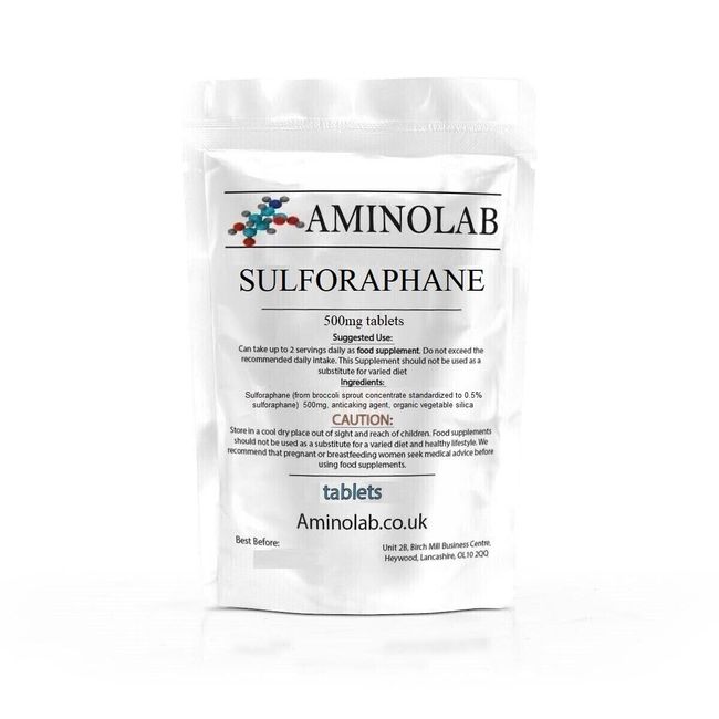 Aminolab - Sulforaphane 500mg 240 Tablets