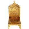 Purpledip Brass Singhasan Throne Chowki: God's Seating In Home Temple (11232)