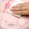 DAWRIS Pink Travel Makeup Bag with Compartments, Multi-Layered Shell-Shaped Cosmetic Case