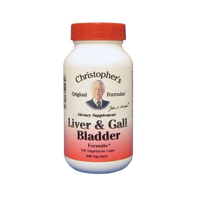 Dr. Christopher's Liver & Gall Bladder Formula 400 mg 100 Veg Caps