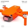 Wrapgrade Skin Sticker Set Compatible with DJI Mini 2 (NEON Orange)