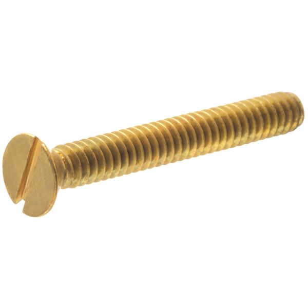 The Hillman Group 2093 Brass Flat Head Slotted Machine Screw 8-32 x 1-1/4 24-Pack