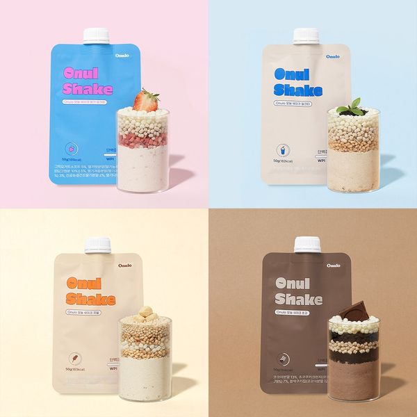 Today Today Shake Delicious Protein Shake (50g x 7 sticks) Choco Grain Milk Tea Strawberry Yogurt, 50g, 7ea