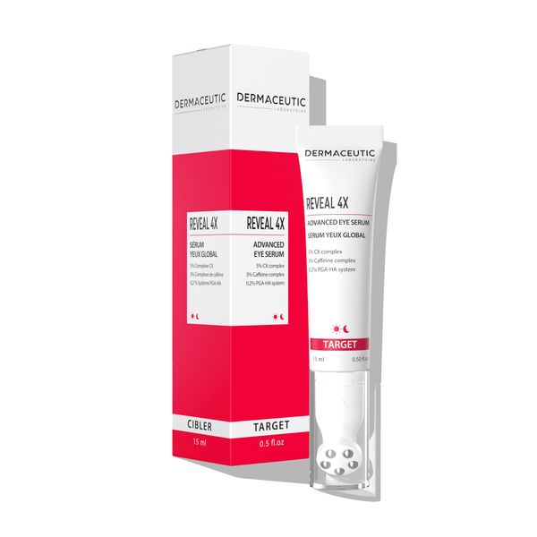 Reveal 4X by Dermaceutic Advanced Eye Serum with CX complex and Caffeine Complex - 15 ml
