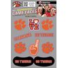 Clemson Tigers Temporary Tattoo and Fan Tailgate Bundle