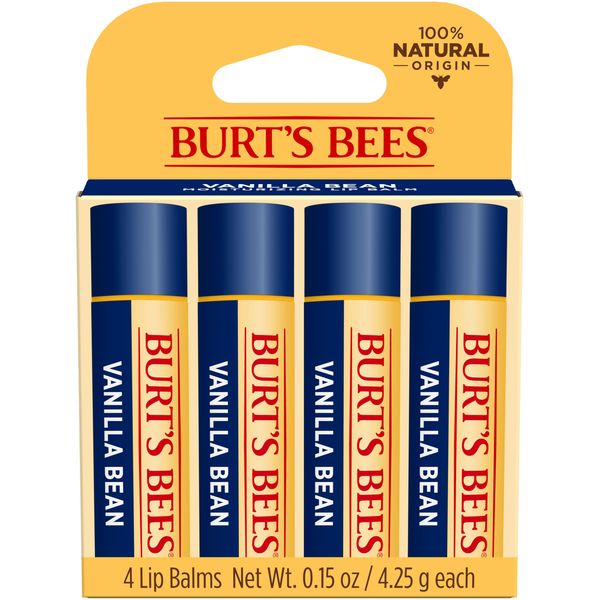 Burt's Bees Vanilla Bean Lip Balm (PACK OF 4)