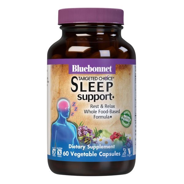 Bluebonnet Targeted Choice Sleep Support 60 Vegetable Capsules, Rest and Relax