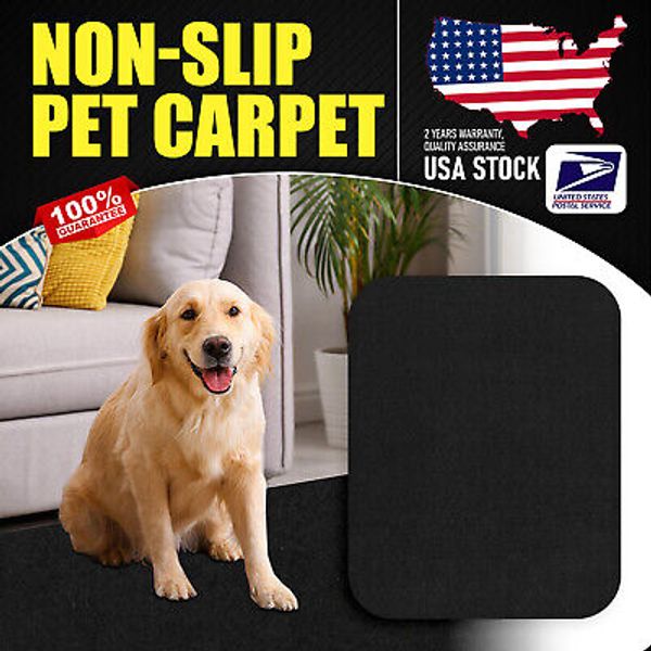 Black 47"x51" Washable pet pee pad for repeated use of pet training pads New