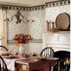 Beacon House PUR44601B Ennis Rustic Barn Star Border, Grey