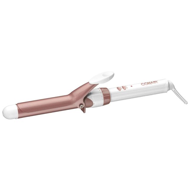 Double Ceramic 1-Inch Curling Iron, 1-inch barrel produces classic curls