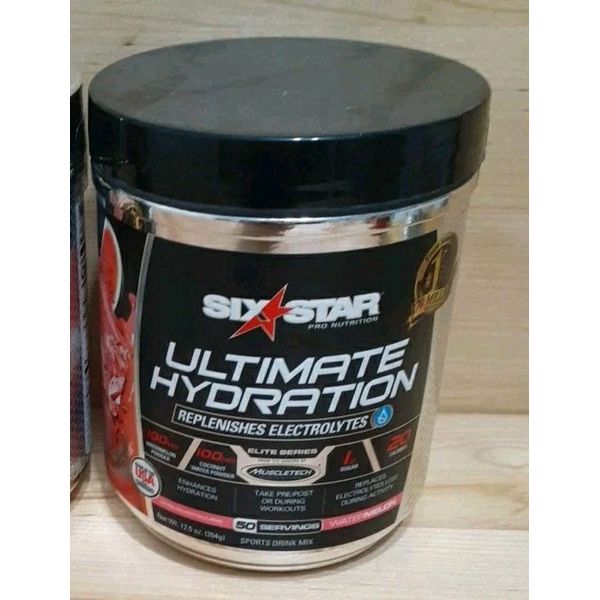 SIX STAR: ULTIMATE HYDRATION Elite Series pre post/workout ELECTROLYTE 50 USES!