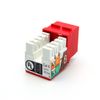 Beszin Cat.6 RJ45 110 Type Keystone Jack (5-Pack, Red)