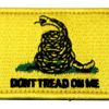 Don't Step On Tactical Morale Applique Embroidered Velcro Patch Yellow