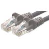 1aTTack.de Network cable Cat.6 - gray - 1x - 1m - CAT6 Ethernet cable Lanka cable 1000 Mbits patch cable