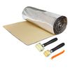 Uxcell 1 Set Car Sound Insulation Mat 5mm W/Roller Push Tool 40"x24"