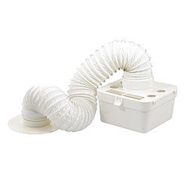 Manrose - Indoor Tumble Dryer Venting Kit With Gravity Grille 41704