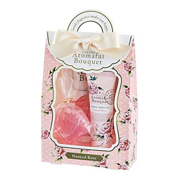 Global Products Planning Aroma Full Bouquet Hand & Body Care Petite Gift Natural Rose