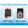 72.5~175psi Air Compressor Pressure Control Switch, G1/4" Single Hole 220V for Air Compressor Pump Control Valve