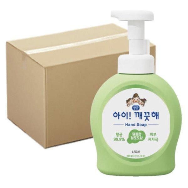 [Shinsegae Mall] Kids Clean Hand Sanitizer Large Capacity 490ml Container Green Grape Fragrance x 12 (1 box)