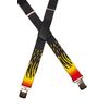 Heavy Duty Work & DIY Braces/Suspenders with Fire Design, 4cm. X-Shape
