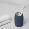 Mainstays Ceramic Stoneware Bath Accessories 3-Piece Set, Blue