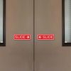 Classic Slide Door Sign - Blue - Medium (1 Pack)