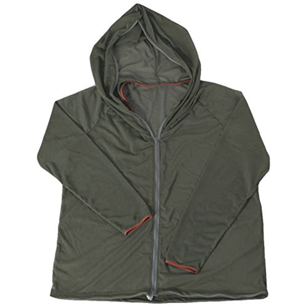 Wear this insect repellent mesh parka khaki